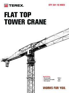 Terex CTT 331-16 HD23 Specifications