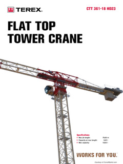 Terex CTT 361-18 HD23 Specifications