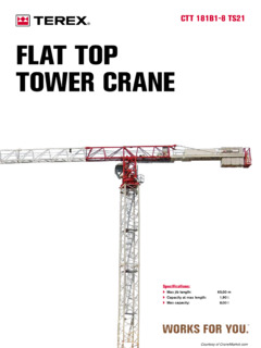 経典 Handlers Material & Hoists Cranes Tower 181B1-8 CTT Terex スキー