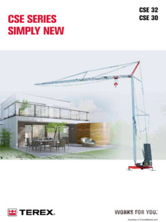 Terex CSE 30 Specifications