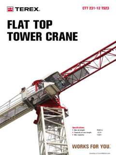 Terex CTT 231-12 TS23 Specifications