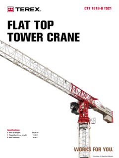 Terex CTT 181B-8 TS21 Specifications