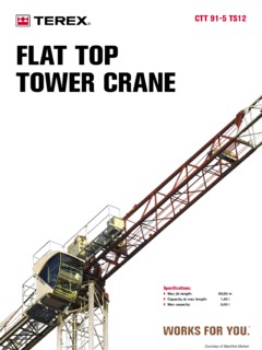 Terex CTT 91-5 TS12 Specifications