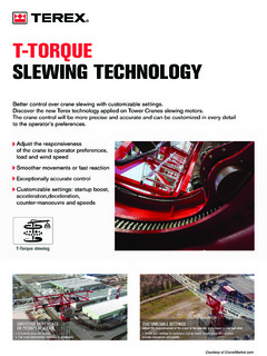 Terex CTT 172-8 Specifications