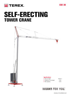 Terex CSE 30 Specifications