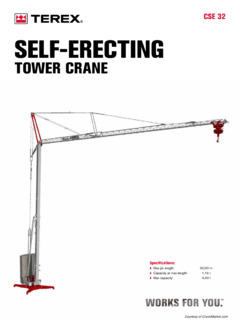 Terex CSE 32 Specifications