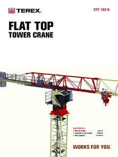 Terex CTT 182-8 Specifications