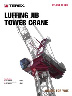 Terex CTL 260-18 H20 Specifications