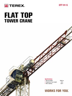 Terex CTT 91-5 Specifications