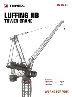 Terex CTL 340-24 Specifications