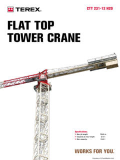 Terex CTT 231-12 H20 Specifications