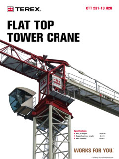 Terex CTT 231-10 H20 Specifications