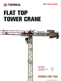 Terex CTT 121A-5 TS16 Specifications