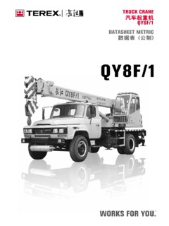 Terex QY8F/1 Specifications