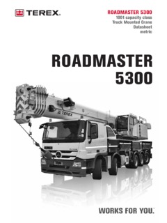 Terex ROADMASTER 5300 Specifications