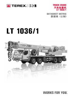 Terex LT 1036/1 Specifications