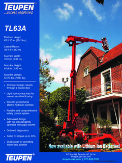 Teupen TL63A Specifications