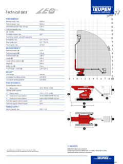 Teupen LEO12T Specifications