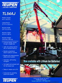 Teupen TL54AJ Specifications
