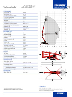 Teupen LEO13GT Specifications