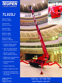 Teupen TL92SJ Specifications