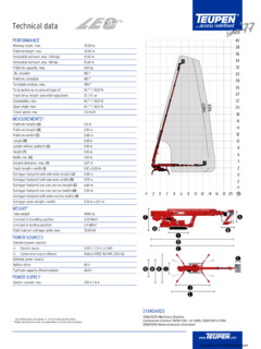Teupen LEO36T Specifications