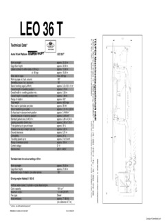 Teupen LEO36T Specifications