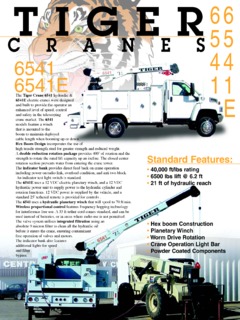 Tiger Cranes 6541 Specifications
