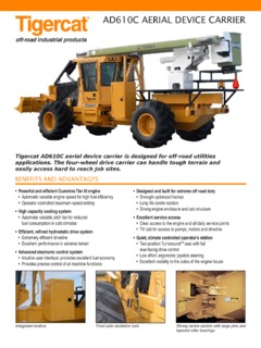 Tigercat AD610C Specifications
