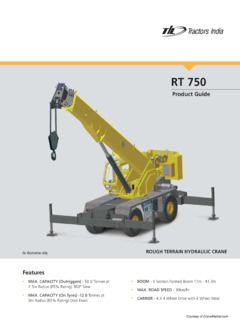 TIL RT 750 Specifications