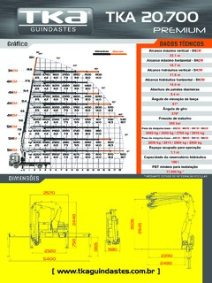 TKA Guindastes TKA 20.700 Specifications