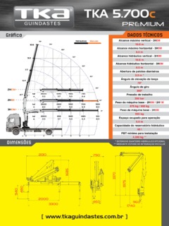 TKA Guindastes TKA 5.700C Specifications