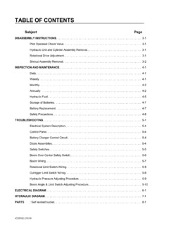 Unilift 542KB Specifications