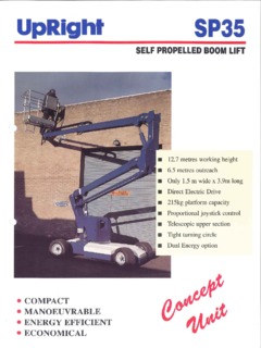 UpRight SP35 Specifications