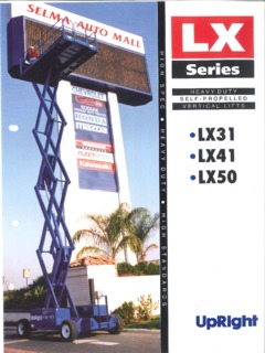UpRight LX50 Specifications