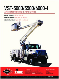 Versalift VST-5500-I Specifications