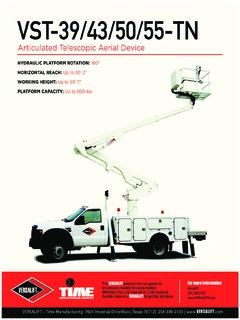Versalift VST-50-TN Specifications