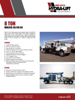 Weldco Hydra-Lift WHL810-58 Specifications