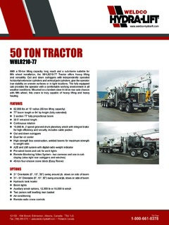 Weldco Hydra-Lift WHL8210-77 Specifications