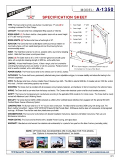 Western Mule A-1350 Specifications