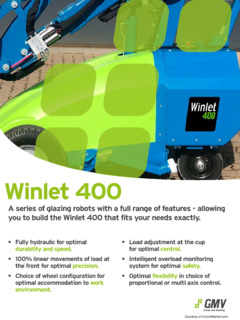 Winlet Winlet 400 Specifications