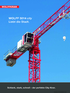 Wolffkran WOLFF 5014 city Specifications