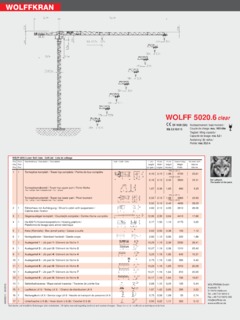 Wolffkran WOLFF 5020.6 clear Specifications