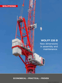 Wolffkran WOLFF 235 B Specifications