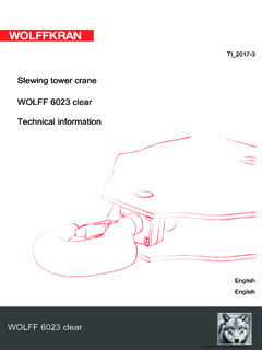 Wolffkran WOLFF 6023.8 clear Specifications