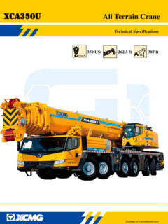 XCMG XCA350U Specifications