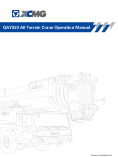 XCMG QAY220 Specifications
