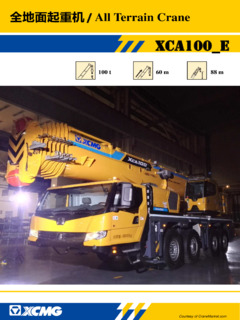 XCMG XCA100E Specifications