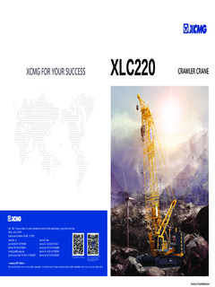 XCMG XLC220 Specifications
