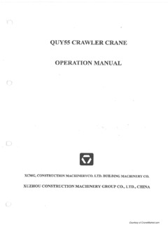 XCMG QUY55 Specifications